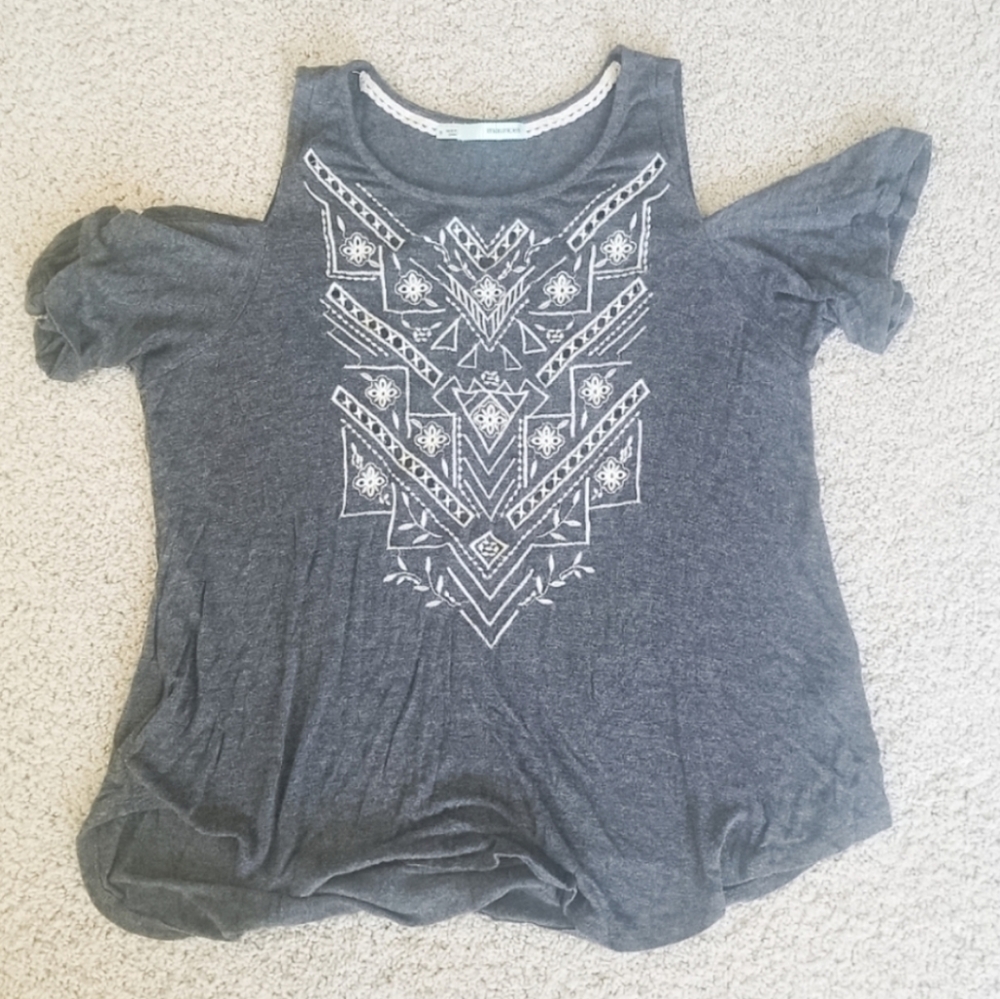 maurices open shoulder top